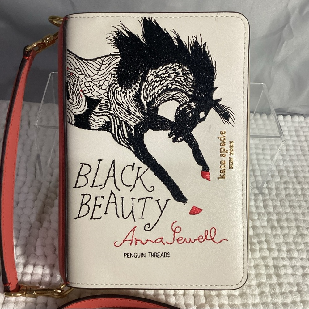 Kate Spade Storyteller Black Beauty 3D Leather Book Novelty Crossbody Bag - Picture 4 of 15